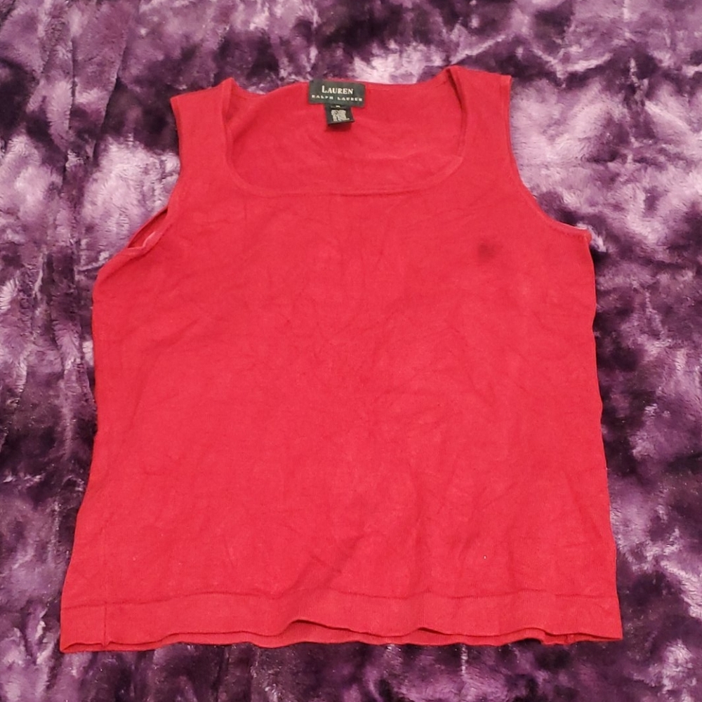 Red tank top